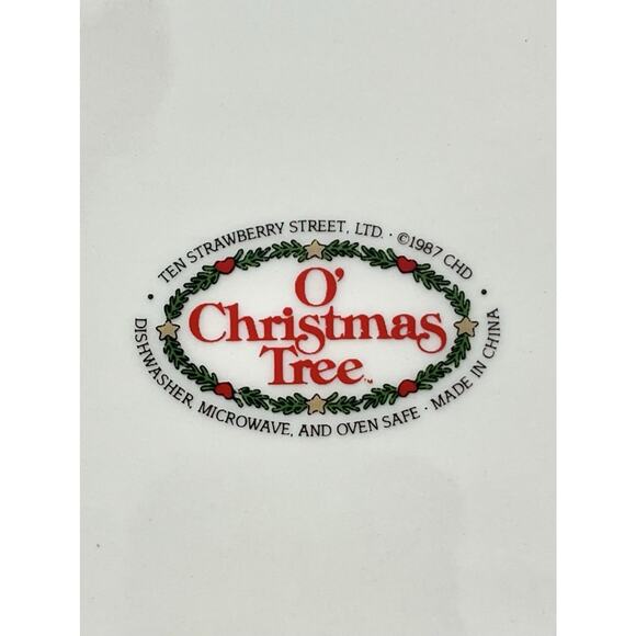 10 Strawberry Street “O’ Christmas Tree” 3-Piece Dinnerware Serving Hostess Set - Picture 9 of 9